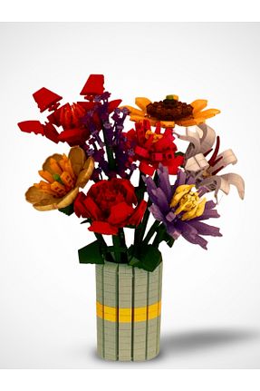 گل خشک و مصنوعی قرمز CToys - کد 872992936