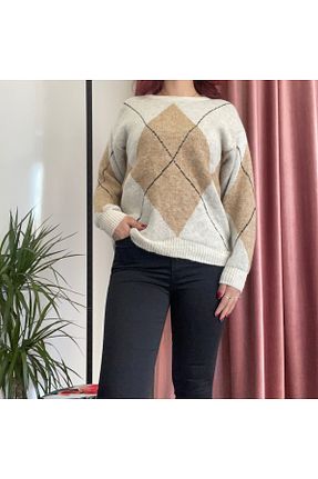 پلیور قهوه ای زنانه Baklava Butik - کد 872987895