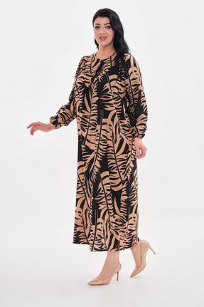 لباس قهوه ای زنانه بافتنی REYMİ MODA - کد 873220801