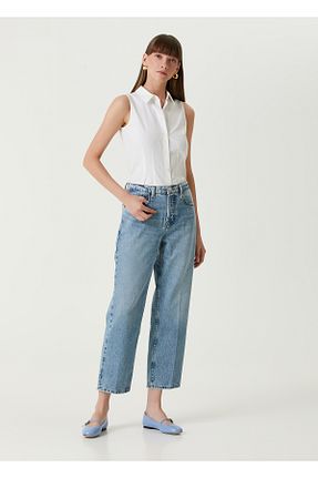 شلوار بژ زنانه پاچه لوله تفنگی Frame Denim - کد 873006941