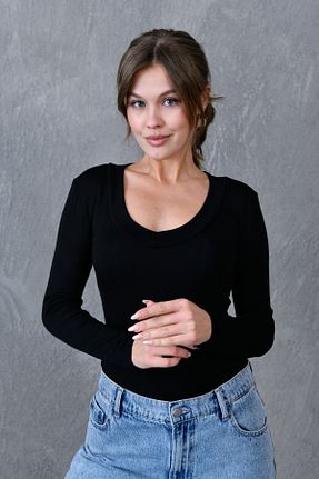 بلوز مشکی زنانه ساده bayansepeti - کد 873017951