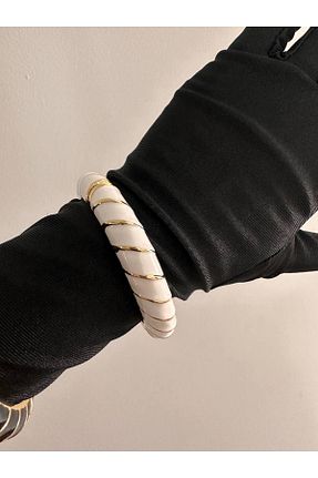 دستبند استیل (فولاد) سفید زنانه رودیوم Esmeray Aksesuar - کد 873028385