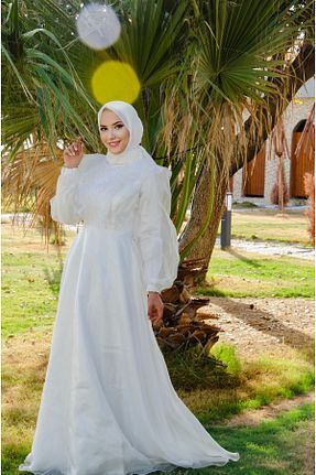 لباس مجلسی و فارغ التحصیلی نباتی زنانه اسلیم Lef