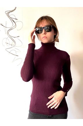 پلیور بژ زنانه ساده SİMORE - کد 872717724