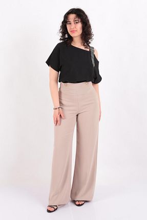 شلوار بژ زنانه پلی استر Ayhan - کد 820052898