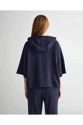 سوئیشرت سرمه ای زنانه ساده Gant - کد 828883206