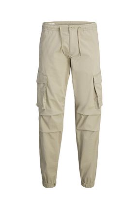 شلوار طوسی مردانه پنبه - الاستین Jack & Jones - کد 873060050