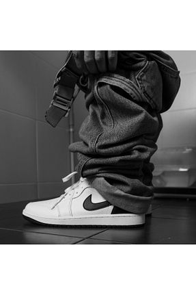 کفش اسنیکر سفید مردانه چرم اصل Nike - کد 873121738
