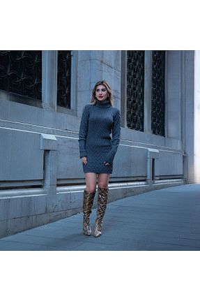 لباس طوسی زنانه تریکو Cloudy Kids - کد 873133618