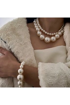 گردنبند مروارید سفید Lovisa - کد 873131541