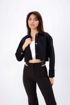 کت مشکی زنانه رگولار FİHAHA TEKSTİL - کد 873127777