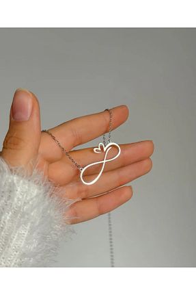 گردنبند نقره سفید زنانه 925 عیار azo jewellery - کد 873144365