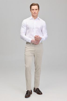 شلوار بژ مردانه الاستین BROOKS BROTHERS - کد 873170722