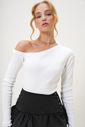 بلوز نباتی زنانه ساده Trend Alaçatı Stili - کد 868656043