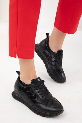 کفش اسنیکر مشکی زنانه بند دار SOHO - کد 869275013