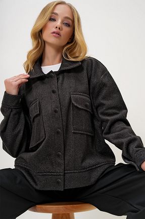 کت مشکی زنانه رگولار Trend Alaçatı Stili - کد 871048477