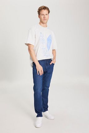 شلوار جین آبی مردانه پاچه لوله تفنگی Wrangler - کد 791838748