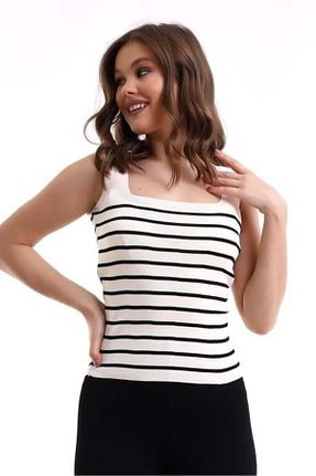 بلوز سفید زنانه اسلیم فیت Irmak Kerekli - کد 455975705