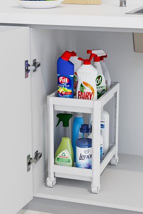 نظم دهنده کمد سفید پلاستیک HOMENIVA - کد 861537399