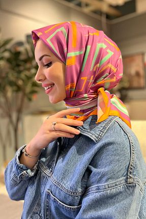 روسری رنگی پلی استر Sultan - کد 873240342