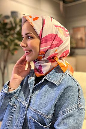 روسری رنگی پلی استر Sultan - کد 873240583