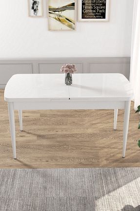 میز آشپزخانه سفید Suntalam Canisa Concept - کد 133898840