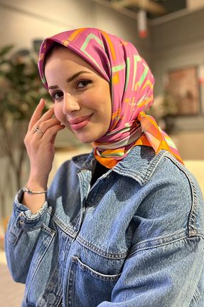 روسری رنگی پلی استر Sultan - کد 873240342