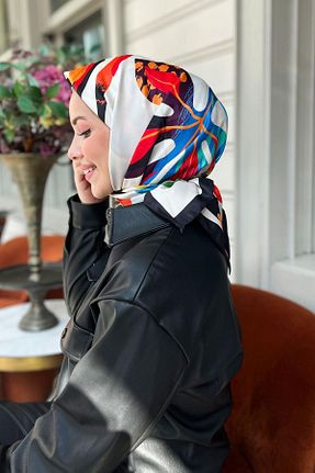 روسری رنگی پلی استر Sultan - کد 873240458