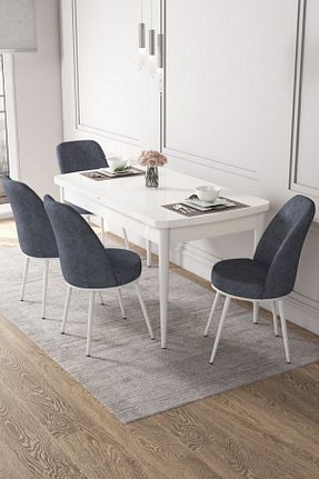 ست میز آشپزخانه سفید Suntalam Canisa Concept - کد 140893966