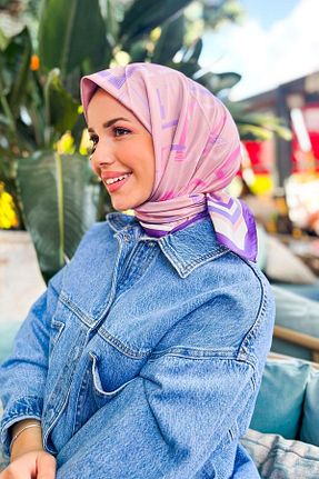 روسری رنگی پلی استر Sultan - کد 873240401