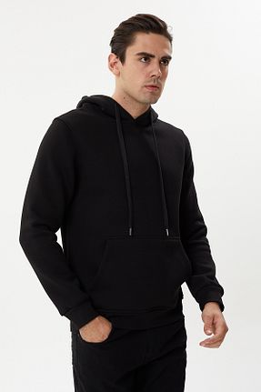 سوئیشرت مشکی مردانه ساده Twister Jeans - کد 873240196
