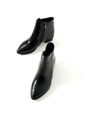 بوت / نیم بوت مشکی زنانه چرم مصنوعی DUXAL SHOES - کد 873288346
