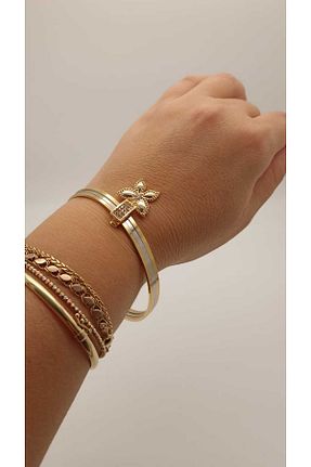 دستبند جواهر زرد زنانه زیرکن TLSMACCESORIES - کد 873293847