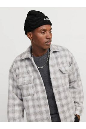 کلاه پشمی مشکی زنانه پنبه ای Jack & Jones - کد 873342149