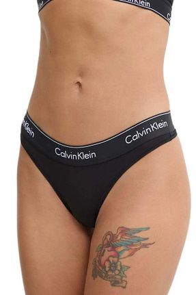شورت اسلیپ مشکی زنانه پنبه ای Calvin Klein - کد 873318737