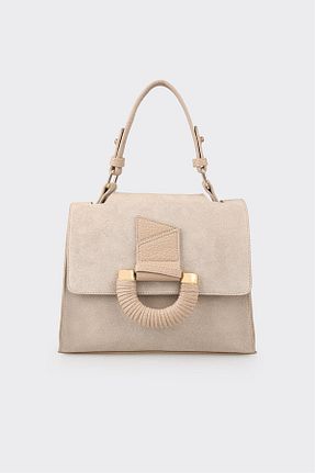 کیف دستی بژ زنانه سایز متوسط Elle - کد 863746617