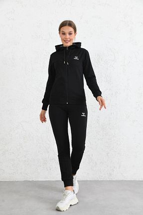 ست گرمکن مشکی زنانه Penye Cramp Spor - کد 751609654