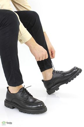 کفش کژوال مشکی مردانه چرم خالص DOCKA - کد 873310929