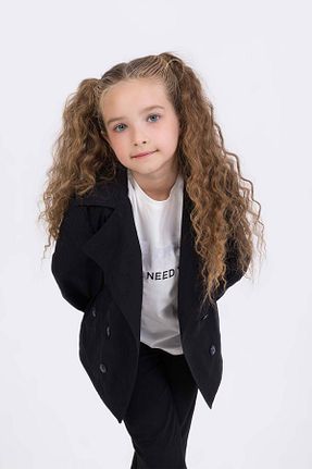 ترنچکت مشکی بچه گانه آستر دار Gold Class Kidswear - کد 870031542
