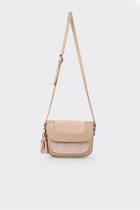 کیف دوشی بژ زنانه پارچه ای Elle - کد 863289239
