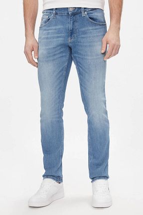 شلوار جین سرمه ای مردانه پاچه تنگ Tommy Jeans - کد 873326393