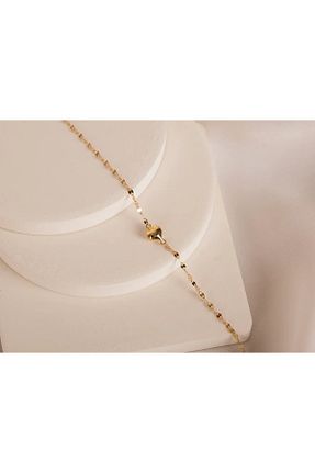 دستبند طلا زرد زنانه 14 عیار Safir Kuyumculuk - کد 873325508