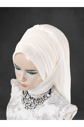 شال سفید زنانه NurAy - کد 873338077
