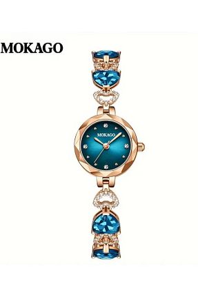 ساعت مچی فیروزه ای زنانه 26-30 میلی متر MKGO - کد 873352828