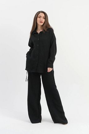 پیراهن مشکی زنانه رگولار GIDY - کد 873359980