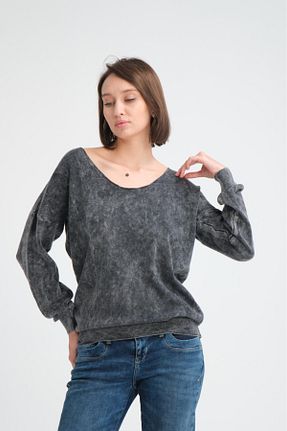 پلیور مشکی زنانه ساده Su Moda - کد 873391835