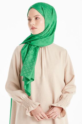 شال سبز زنانه پلی استر Tuğba - کد 873391751