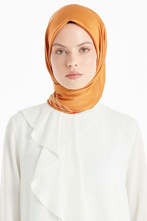 شال نارنجی زنانه Tuğba - کد 873391666