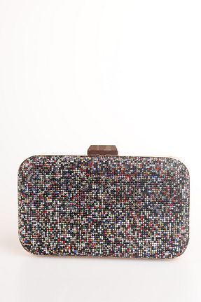 کیف مجلسی طلائی زنانه چرم مصنوعی weem bag - کد 868566768