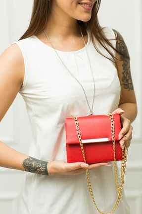 کیف پورتفوی و کلاچ قرمز زنانه weem bag - کد 868563546